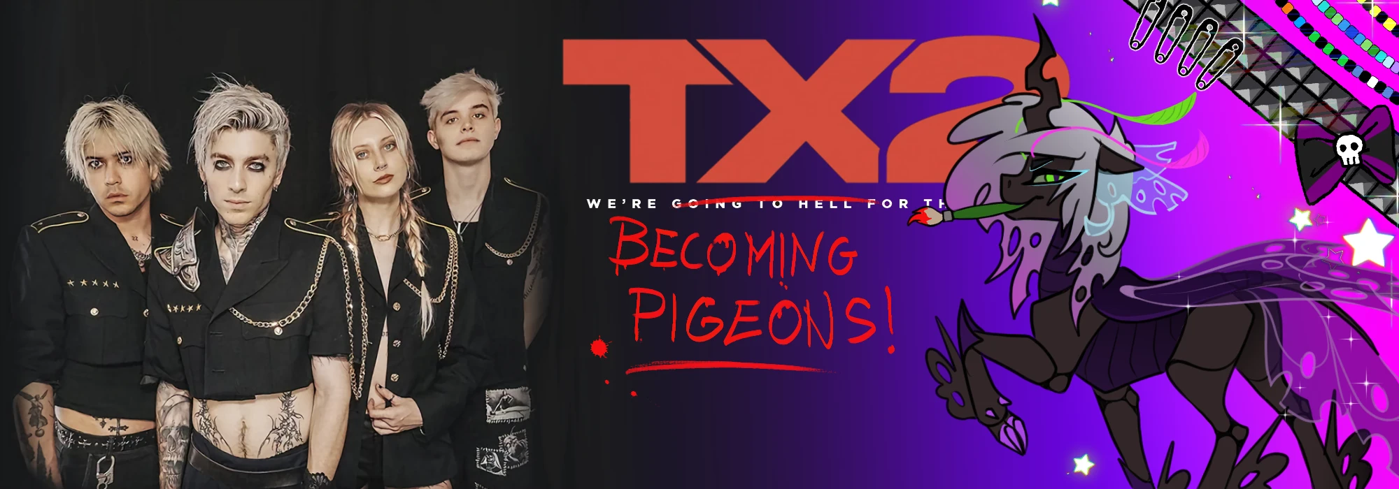Join the Pigeonification Project – Polish TX2 fan initiative! Submit fan art for the poster to be gifted at the Warsaw show (Hydrozagadka, February 20, 2027).